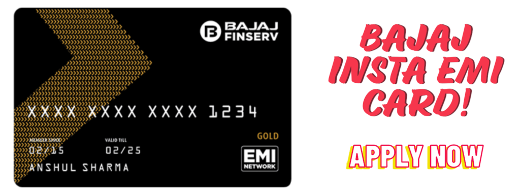 Bajaj insta emi card