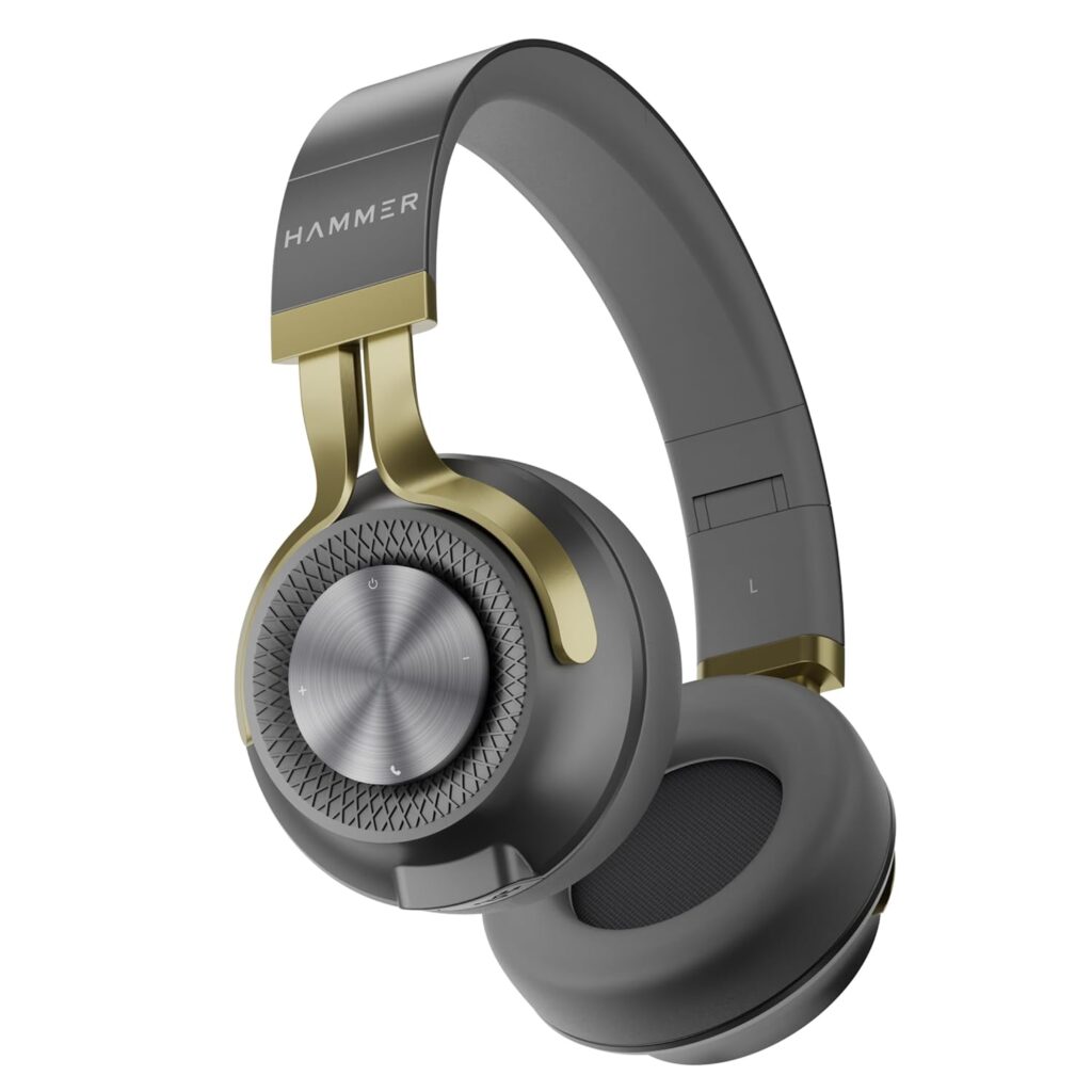 black headphones